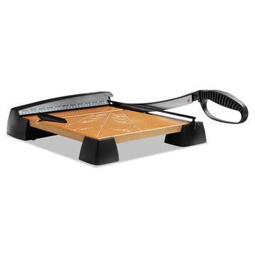 X-ACTO® Heavy-duty Wood Base Guillotine Trimmer, 12 Sheets, 12" Cut Length, 12 X 12 freeshipping - TVN Wholesale